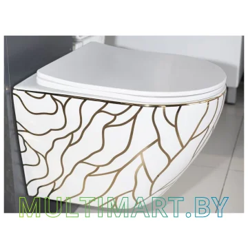 Унитаз Rea Carlos Gold Wave REA-C8767  картинка 6